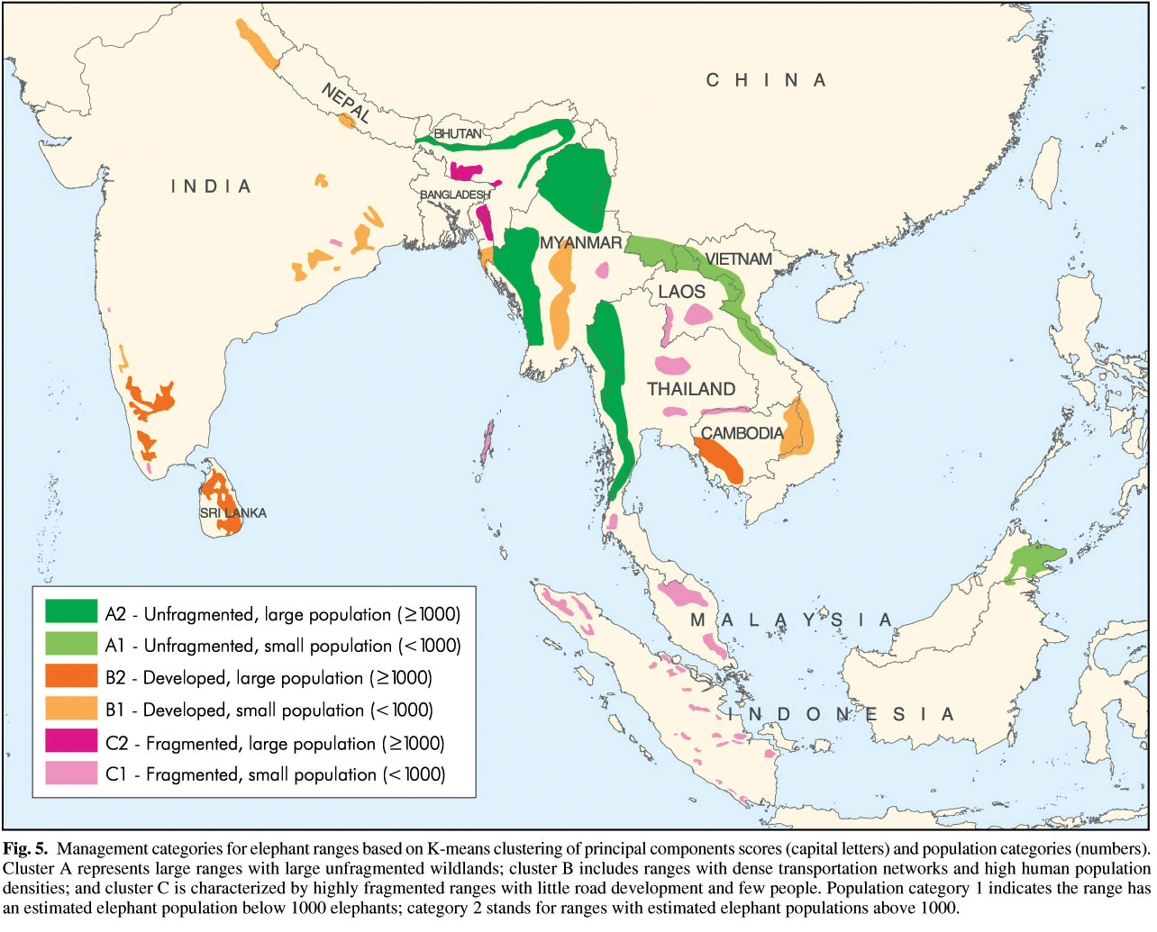 Pg 45 MAP Asian Elephant Map Corridor Status 8 1605950128 